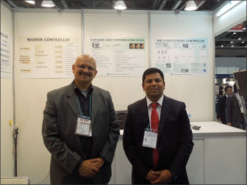 インドDelta Embedded社Executive DirectorのNikhil Joshi(左)とSales担当Senior ManagerのAnil Chavan()