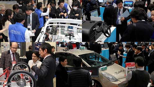 図1 2015Q1月中旬開されたカーエレクトロニクスtの会場 出Z:リードエグジビションジャパン