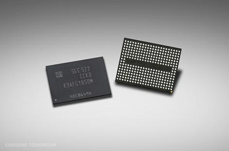 図1 Samsungが発表した48層3次元NANDフラッシュ 出Z:Samsung Tomorrow
