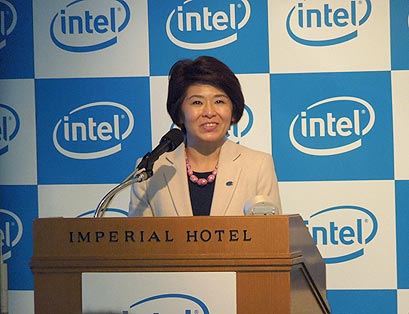 図1 インテルジャパン代表D締役社長の江田麻子