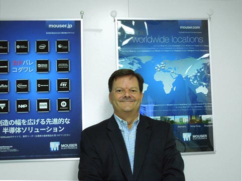 図1 Mouser社Global Services & APAC and EMEA担当SVPのMark Burr-Lonnon