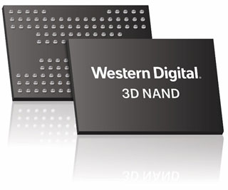 図1 Western Digitalの1.33TビットのNANDフラッシュメモリ 出Z:Western Digital