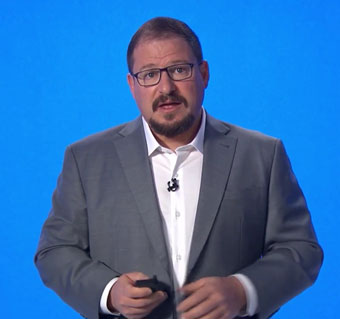 図1 Qualcomm社次期CEOのCristiano Amon(hu━) 出Z:Qualcomm Automotiveウェビナーから