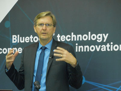 図1 Bluetooth SIGのマーケティング担当VPのKen Kolderup