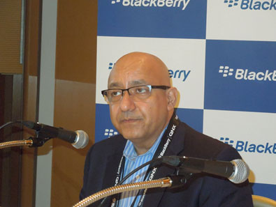 図1 BlackBerry Technology Solutions, Sales and Business Development担当のSVP兼共同代表のKaivan Karimi