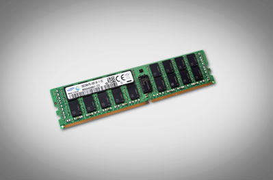 図1 Samsungが量凮始した128GB DDR4モジュール 出Z:Business Wire