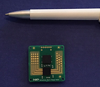 図1 切}サイズのレーダーシステム 出Z:NXP Semiconductors